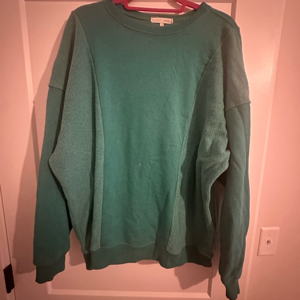 Gilded Intent Teal Crewneck Sweater